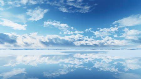 nature blue sky cloud icyの素材