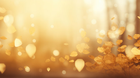 scene fall golden blur picturesqueの素材