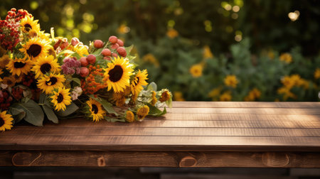 botanical natural table flora charmingの素材