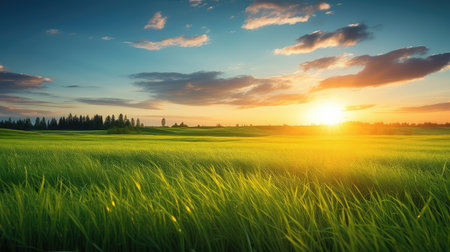 nature grass sunlight horizon aweの素材