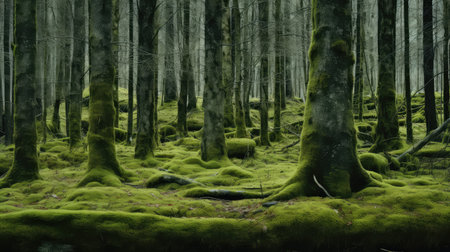 wood tree green dark mossの素材