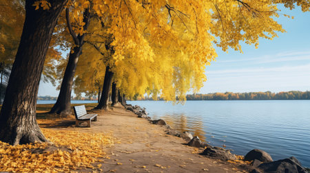 background yellow october environment picturesqueの素材