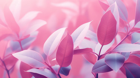 clean pink colorful leaf tranquilの素材