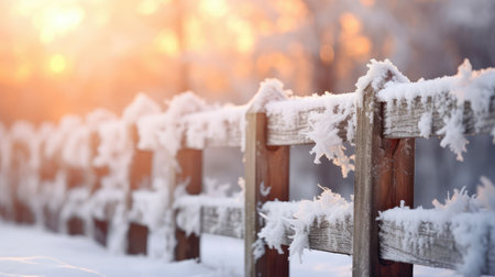 cold snow outdoor sunrise freshの素材
