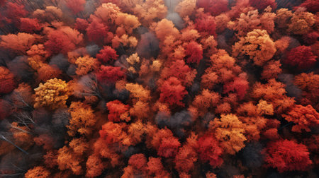 nature season red october breathtakingの素材