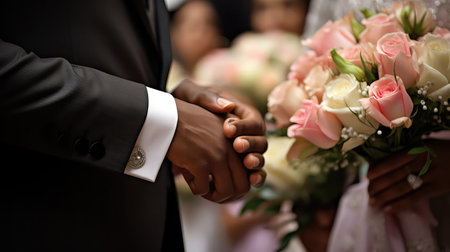 bride people wedding flowers backgroundの素材