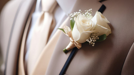 celebration groom wedding flowers backgroundの素材