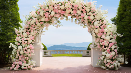 frame flower wedding flowers backgroundの素材