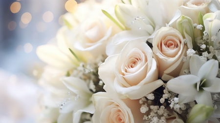 pink beauty wedding flowers backgroundの素材