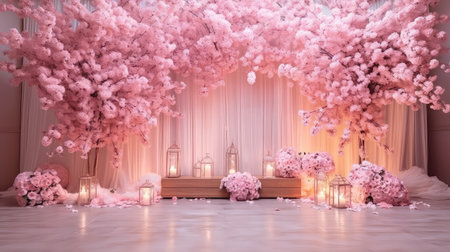 party decor wedding flowers backgroundの素材