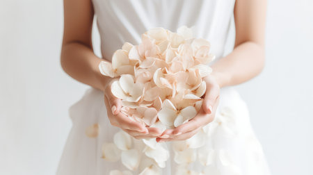 love petal wedding minimalistic backgroundの素材