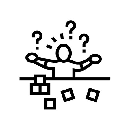 developmental delays occupational therapist line icon vector illustrationのイラスト素材