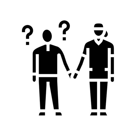 autism support occupational therapist glyph icon vector illustrationのイラスト素材