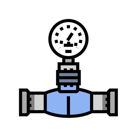 technology pipeline color icon vector illustrationのイラスト素材