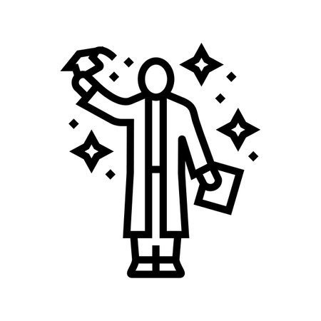 graduation day college teacher line icon vector illustrationのイラスト素材