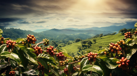 agriculture natural coffee drink coffeeの素材