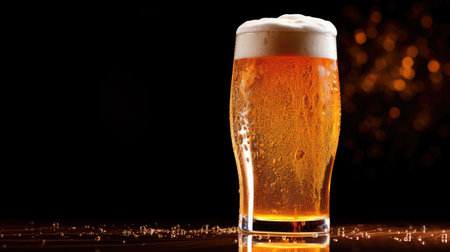 alcohol glass beer drink goldenの素材