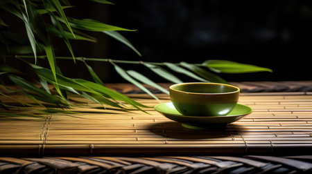 green isolated tea drink zenの素材