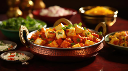 curry paneer indian foodの素材