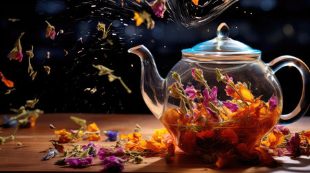 healthy aromatic tea drink teaの素材