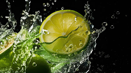 fruit lime cocktail drink citrusの素材