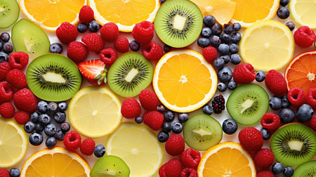 fruit background healthy food colorfulの素材