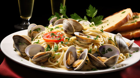 clams shellfish seafood food steamedの素材