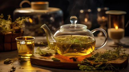 flowers organic tea drink sustainableの素材
