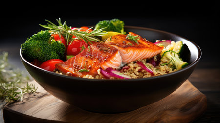 nutrition meat healthy food salmonの素材