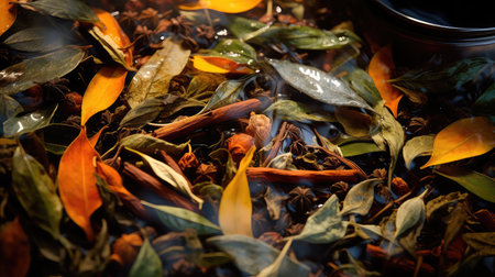 herbal closeup tea drink teaの素材