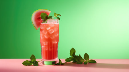 fresh tasty juice drink mintyの素材