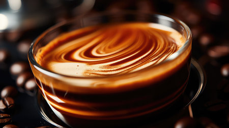 black closeup coffee drink closeの素材