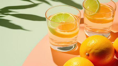 glass table juice drink juicyの素材