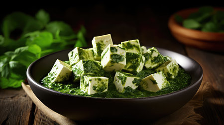 background paneer indian food palakの素材