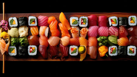 fresh cuisine seafood food sushiの素材