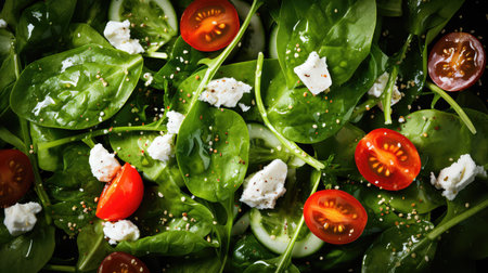 salad spinach healthy foodの素材