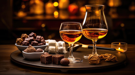 alcohol brandy whiskey drink chocolateの素材