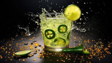 bar tequila cocktail drink spicyの素材