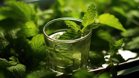 cocktail drink juice drink mintyの素材