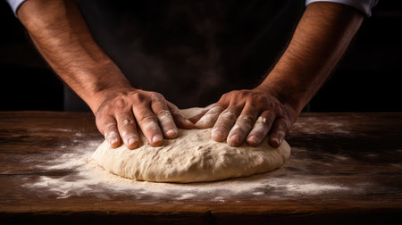 rolling wooden indian food chapatiの素材