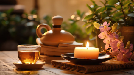 retreat health tea drink wellnessの素材