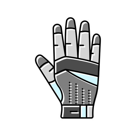 work gloves garage tool color icon vector illustrationのイラスト素材