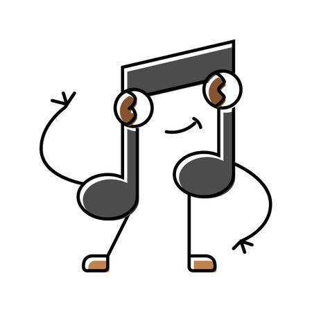 retro headphones color icon vector illustrationのイラスト素材