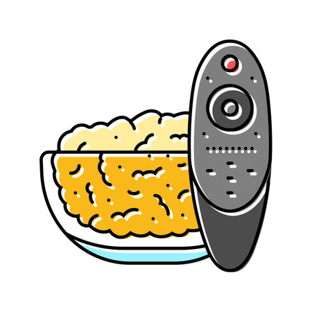 popcorn film cinema color icon vector illustrationのイラスト素材