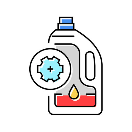oil change car mechanic color icon vector illustrationのイラスト素材