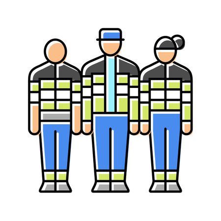 paramedic team ambulance color icon vector illustrationのイラスト素材