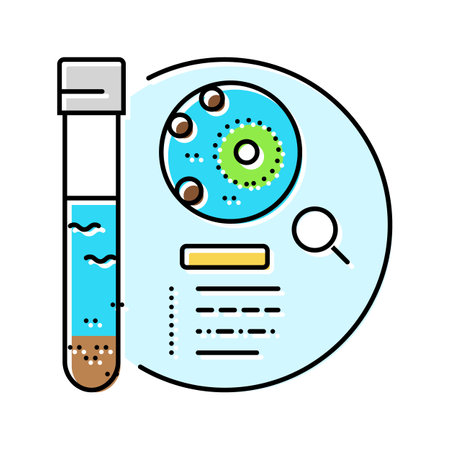 pumping tests hydrogeologist color icon vector illustrationのイラスト素材