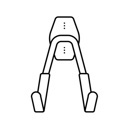 utility hook garage tool line icon vector illustrationのイラスト素材
