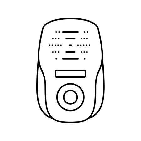 pest repeller garden line icon vector illustrationのイラスト素材