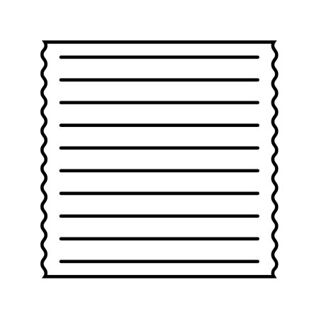 passover matzah jewish line icon vector illustrationのイラスト素材